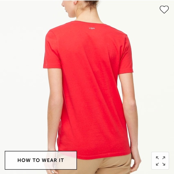 #CC J Crew Leopard Heart Tee XL - Picture 3 of 4